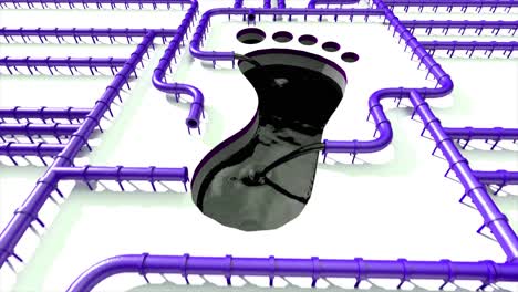 Carbon-footprint-oil-purple-pipeline-pipe-line-foot-print-oil-climate-change-4k